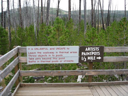 Artist Paintpot Trail Sign